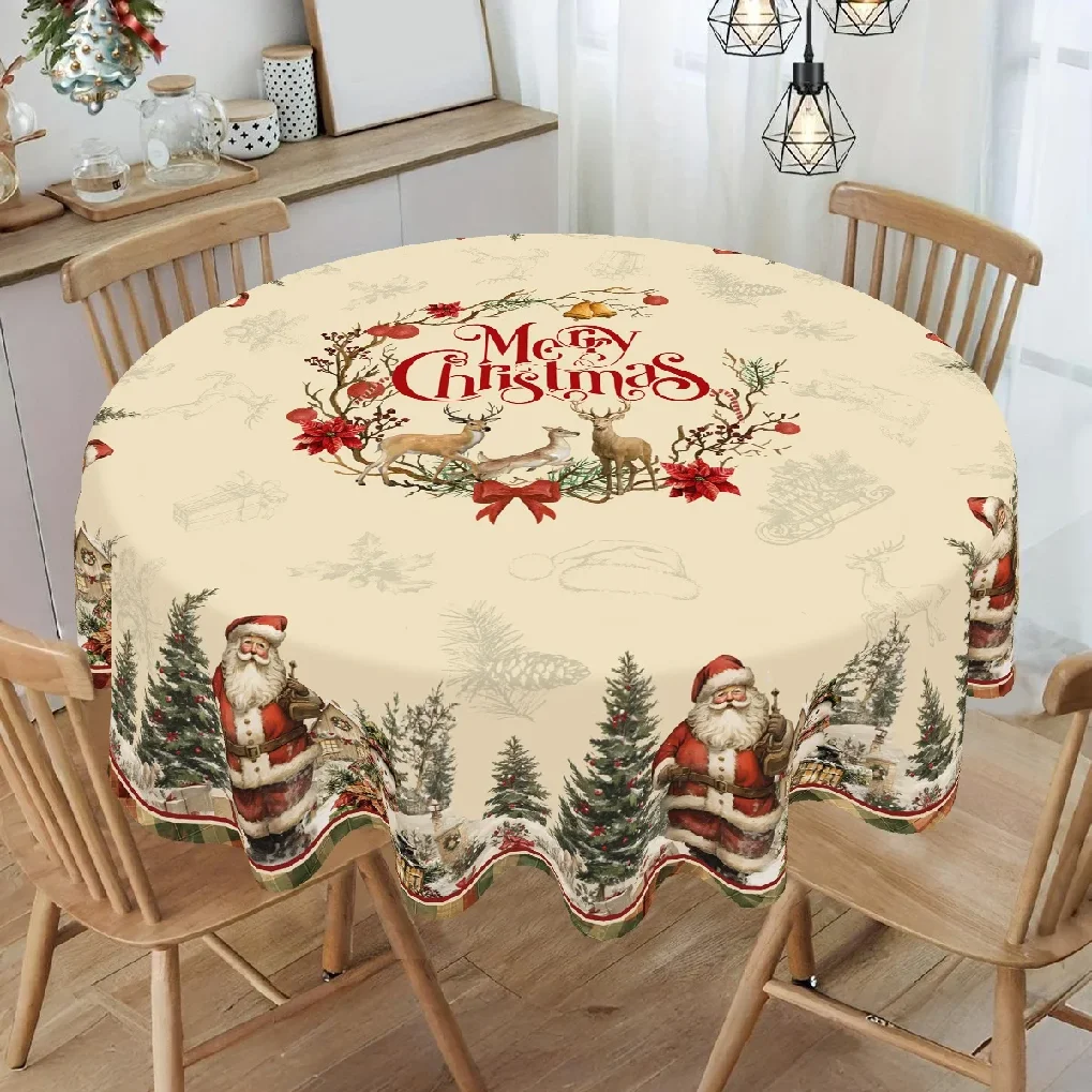 Vintage Christmas Tablecloth Merry Christmas Decoration for Home 2025 Xmas Navidad Notal Noel Table Cover New Year 2026 Gift
Vintage Christmas Tablecloth Merry Christmas Decoration for Home 2025 Xmas Navidad Notal Noel Table Cover New Year 2026 Gift