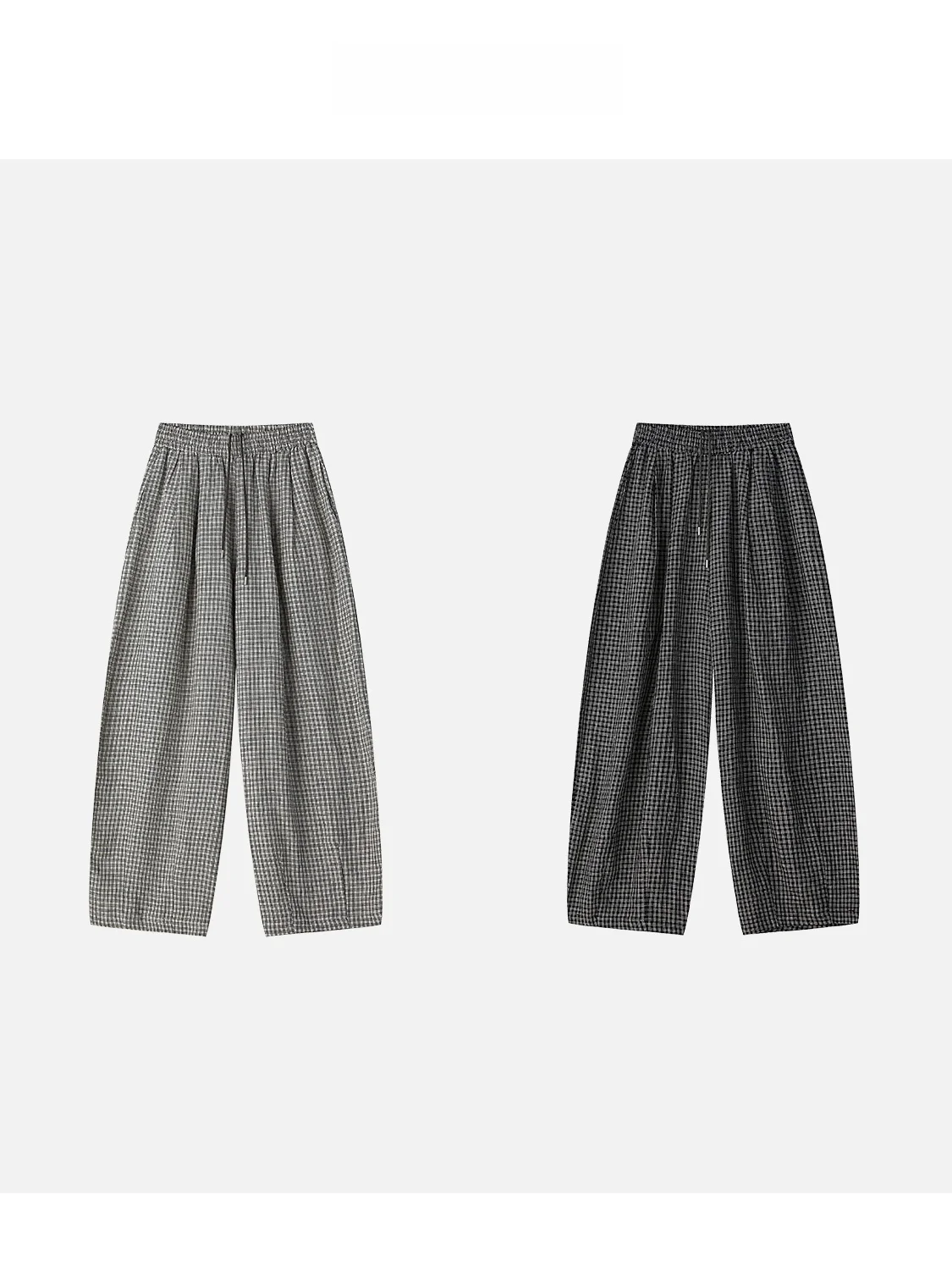 JINGJING2025 New Beach Holiday Loose Fit Casual Pants with Belt e Design Linen Plaid Pattern Elastic Waist Women's Faion
JINGJING2025 New Beach Holiday Loose Fit Casual Pants with Belt e Design Linen Plaid Pattern Elastic Waist Women's Faion