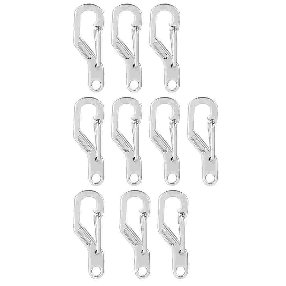 10 Pcs Carabiner Clamps Key Fob Mini Hanging Hooks Zinc Alloy Buckles Spring Snap Climbing Metal Carabiners
10 Pcs Carabiner Clamps Key Fob Mini Hanging Hooks Zinc Alloy Buckles Spring Snap Climbing Metal Carabiners