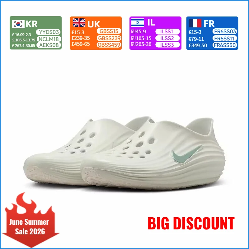 NIKE REACTX REJUVEN 8-Hole Slip-On Sandals for Men and Women: Soft, Springy, and Comfortable HV5060-005
NIKE REACTX REJUVEN 8-Hole Slip-On Sandals for Men and Women: Soft, Springy, and Comfortable HV5060-005