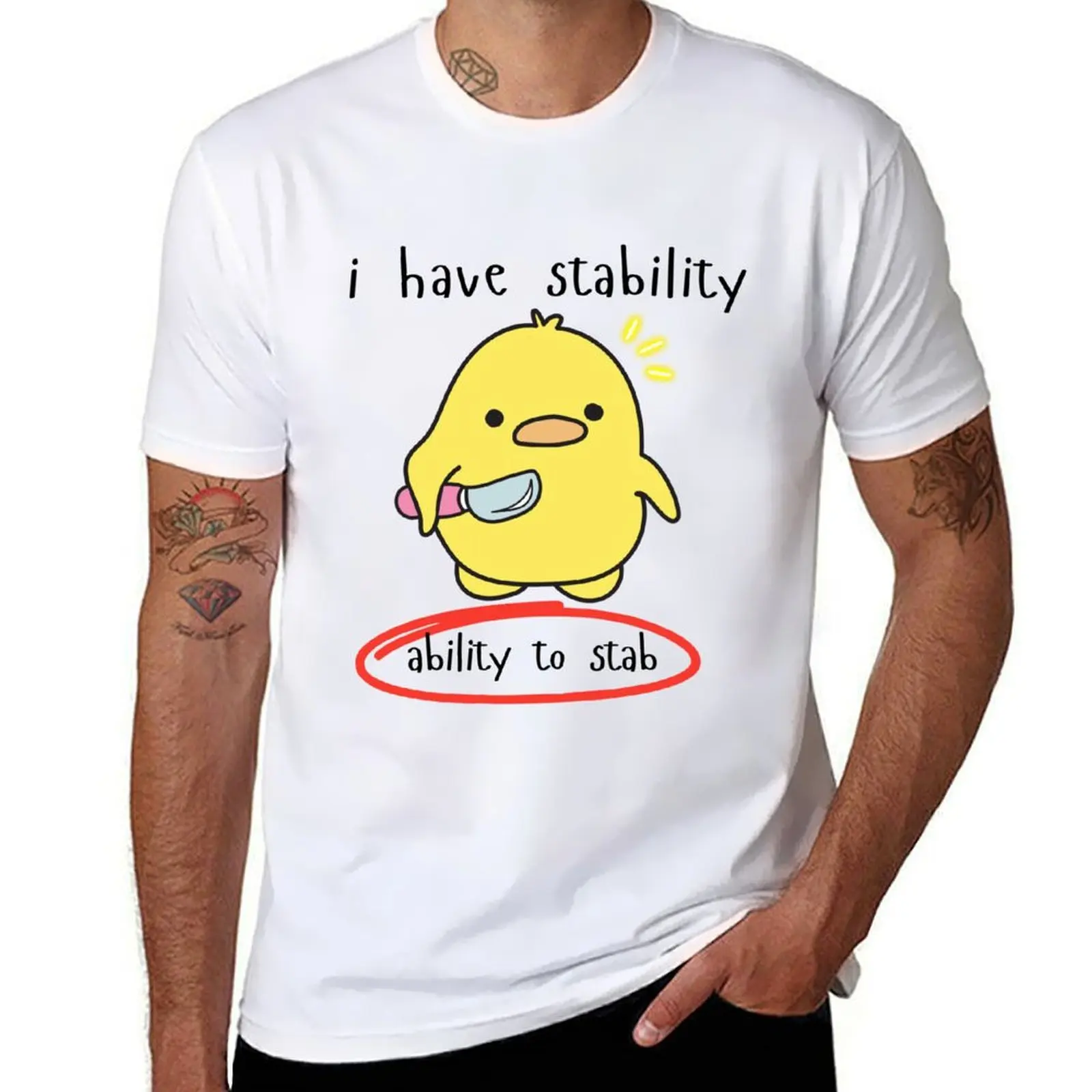 I Have Stability Ability To Stab T-Shirt t shirts for man pack cotton g man t shirts for men T-Shirt
I Have Stability Ability To Stab T-Shirt t shirts for man pack cotton g man t shirts for men T-Shirt