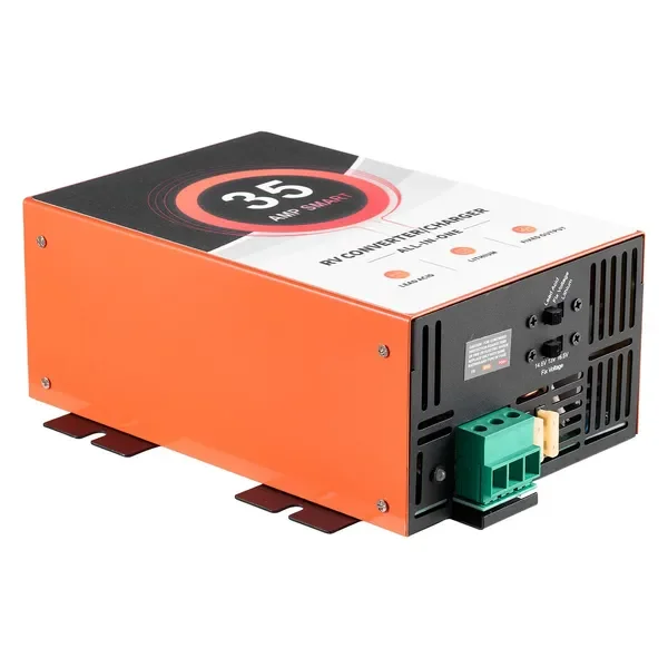 RV Power Converter, 35 Amp, 110V AC to 12V DC RV Converter Battery Charger, 4 Stage Smart Charging
RV Power Converter, 35 Amp, 110V AC to 12V DC RV Converter Battery Charger, 4 Stage Smart Charging