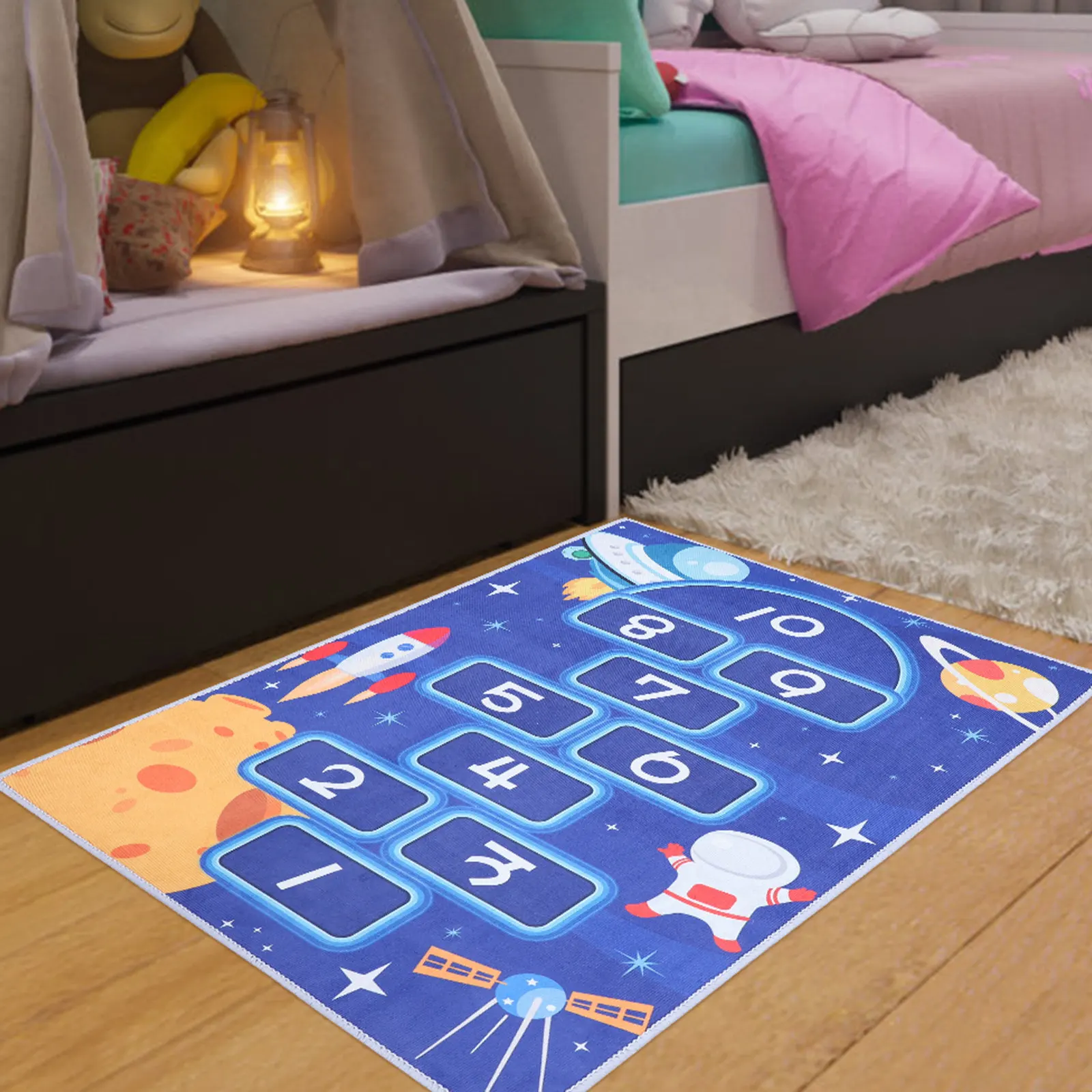 1Pcs Hopscotch Floor Mat Creative Children Room Rug Game Playing Carpet Indoor Floor Mat Kid Room Decorative Game Rug
1Pcs Hopscotch Floor Mat Creative Children Room Rug Game Playing Carpet Indoor Floor Mat Kid Room Decorative Game Rug