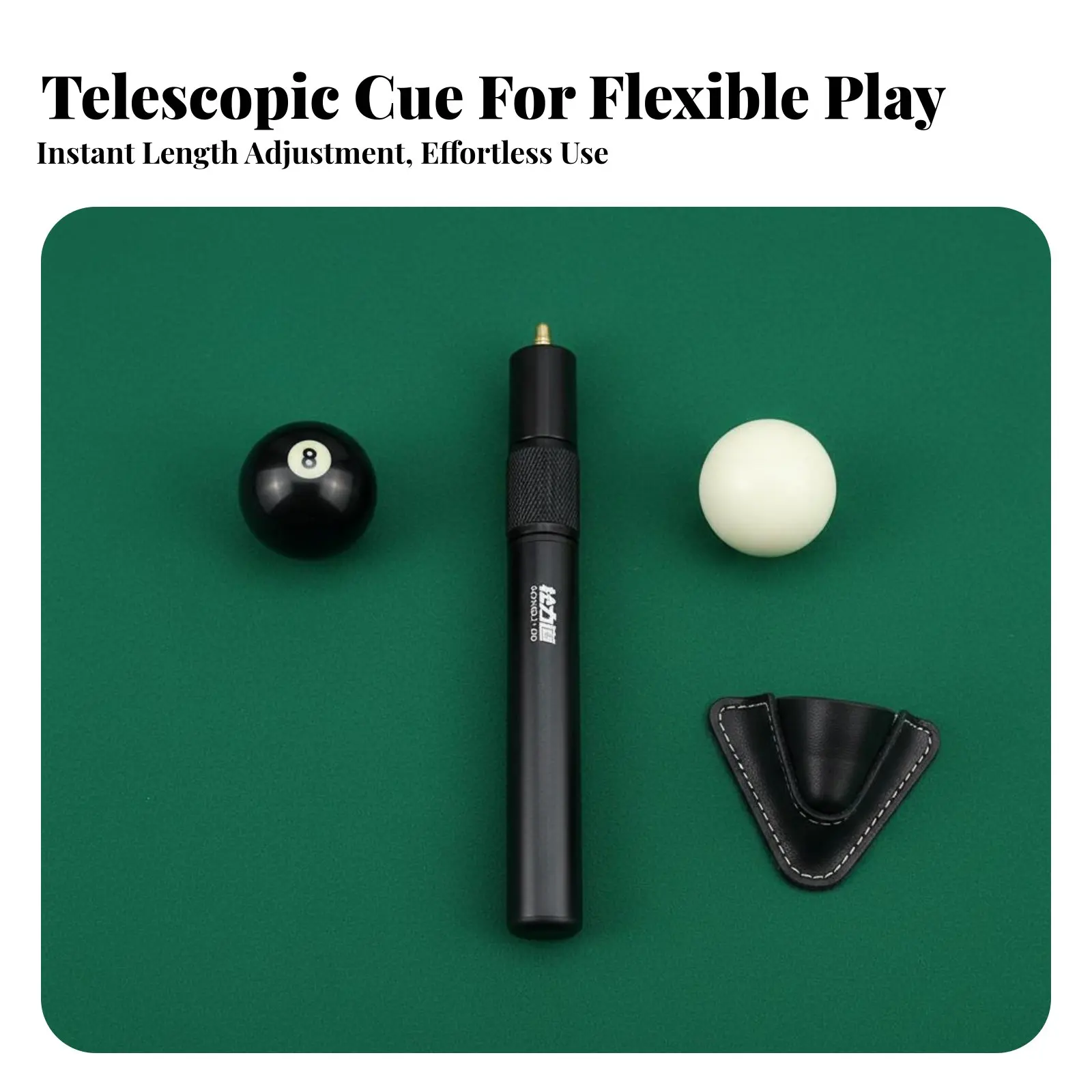Telescopic Cue Extension Metal Construction Telescopic Cue Stick Extension Non-Slip Grip Lightweight for Amateurs, Bar, Club
Telescopic Cue Extension Metal Construction Telescopic Cue Stick Extension Non-Slip Grip Lightweight for Amateurs, Bar, Club