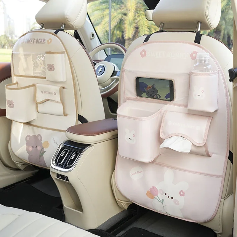 Cute Cartoon Car Seat Back Storage Bag Leather Multifunction Car Backseat Organizer Cup Holder Tissue Holder Anti Kick Pad
Cute Cartoon Car Seat Back Storage Bag Leather Multifunction Car Backseat Organizer Cup Holder Tissue Holder Anti Kick Pad