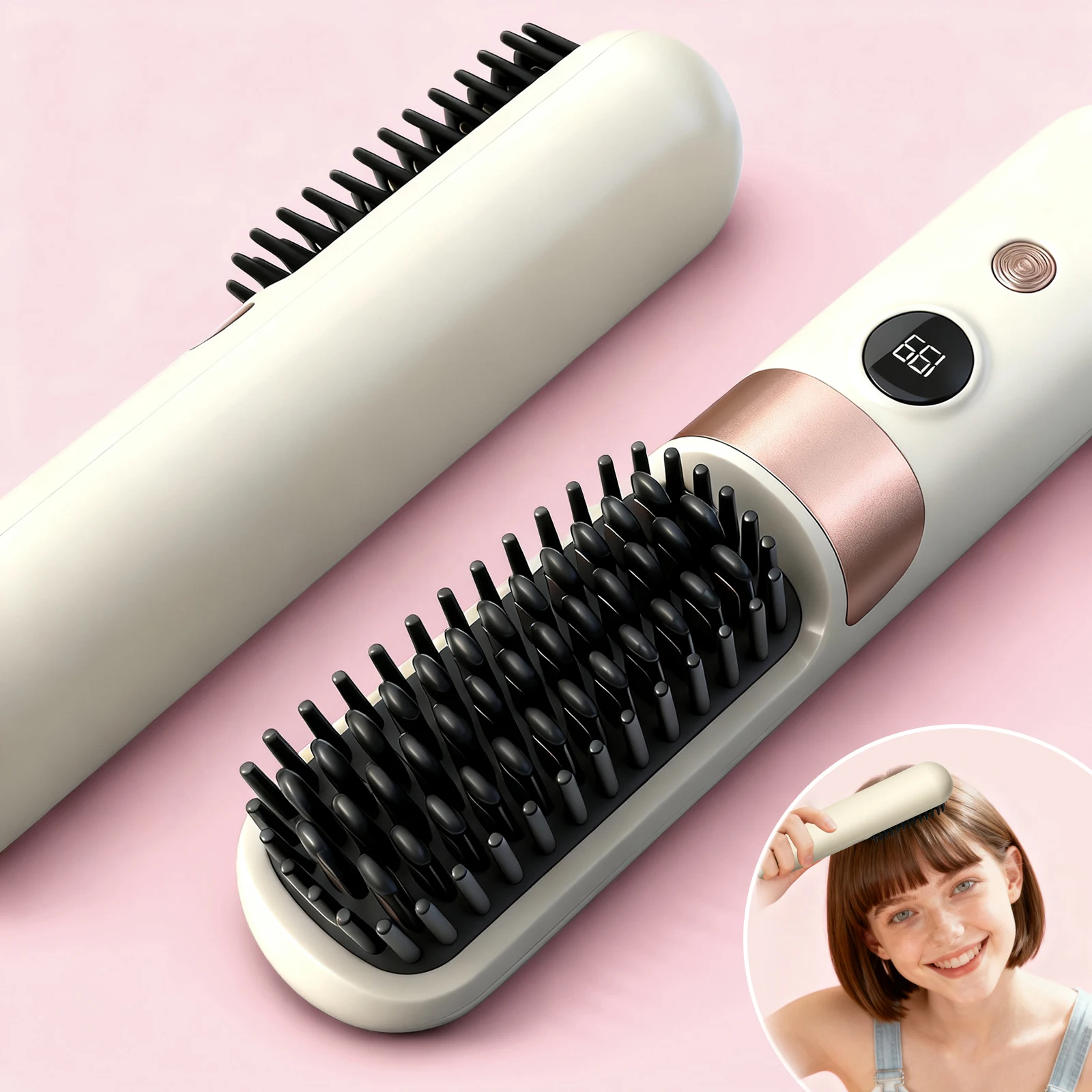 Small Cordless Rechargeable Hair Straightener Brush Mini Hair Straightener Suitable for Short Hair Pixie Cuts Bangs Idea Gift
Small Cordless Rechargeable Hair Straightener Brush Mini Hair Straightener Suitable for Short Hair Pixie Cuts Bangs Idea Gift