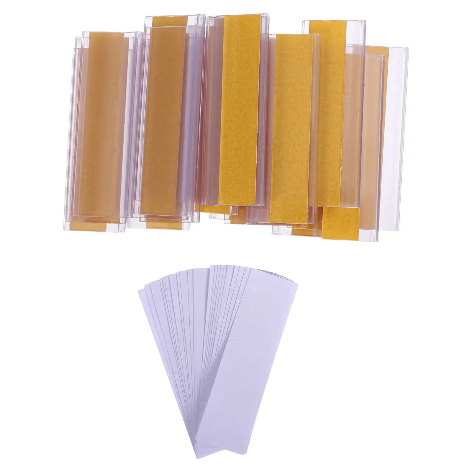 20Pcs Clear Transparent PVC Label Holders Adhesive Shelf Tags Office File Organization Library Storage Box Classification Price
20Pcs Clear Transparent PVC Label Holders Adhesive Shelf Tags Office File Organization Library Storage Box Classification Price