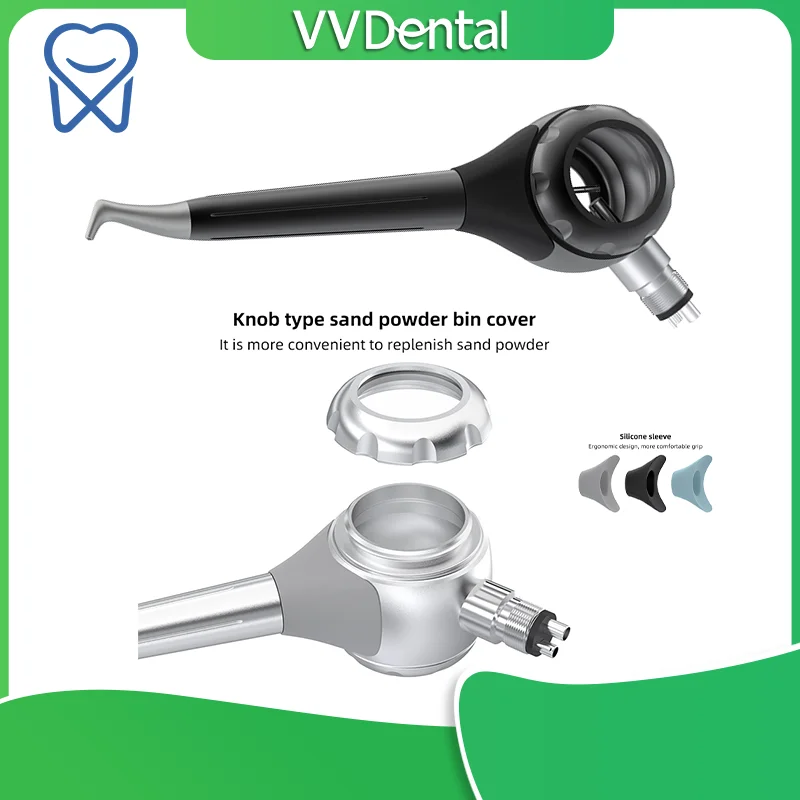 VV DENTAL Dental Sandblasting Handpiece PV-5 – Scratch-Free Plaque Removal with Disclosable Agent Gentle Teeth Cleaning
VV DENTAL Dental Sandblasting Handpiece PV-5 – Scratch-Free Plaque Removal with Disclosable Agent Gentle Teeth Cleaning