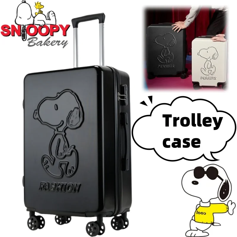 New Snoopy simple and versatile anime character peripheral large-capacity luggage creative personality cartoon trolley suitcase
New Snoopy simple and versatile anime character peripheral large-capacity luggage creative personality cartoon trolley suitcase