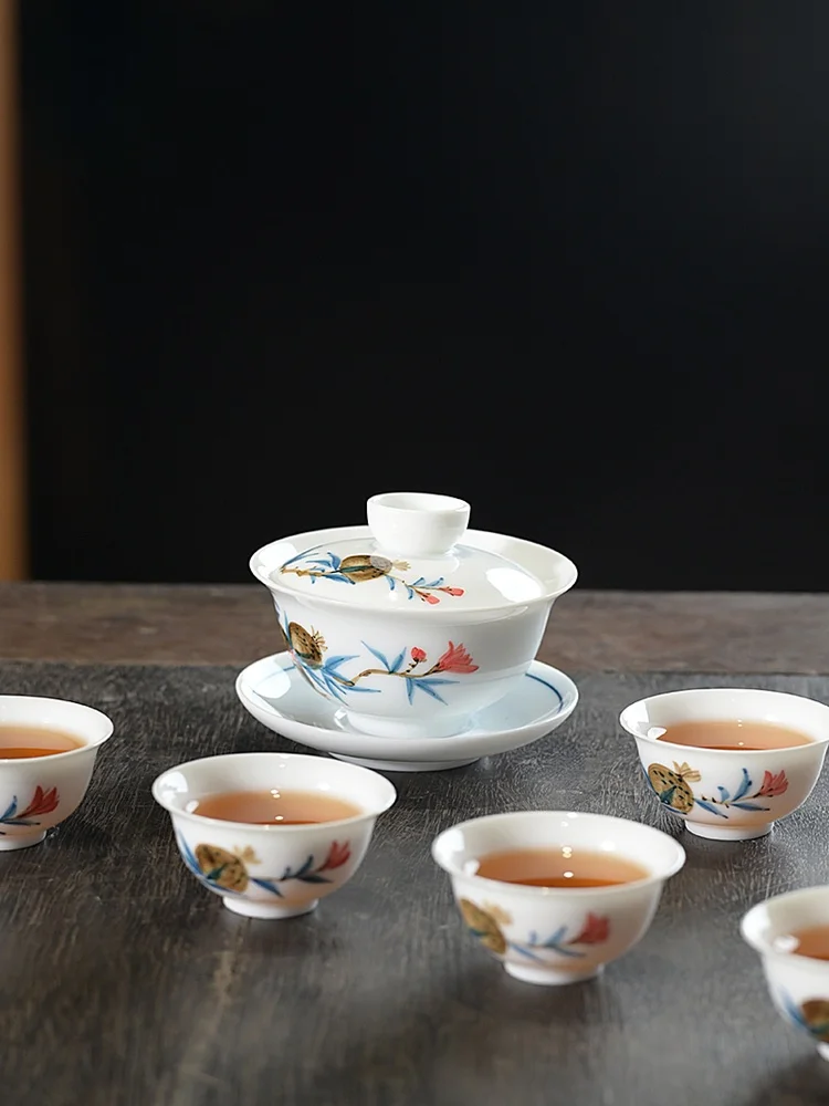 Chinese Cercs Tea Set Single Gongfu Tea Bowl Home Tea Brewing Set Tee Elements Cover Bowl Tea Cup Cerc Tea Utensils
Chinese Cercs Tea Set Single Gongfu Tea Bowl Home Tea Brewing Set Tee Elements Cover Bowl Tea Cup Cerc Tea Utensils