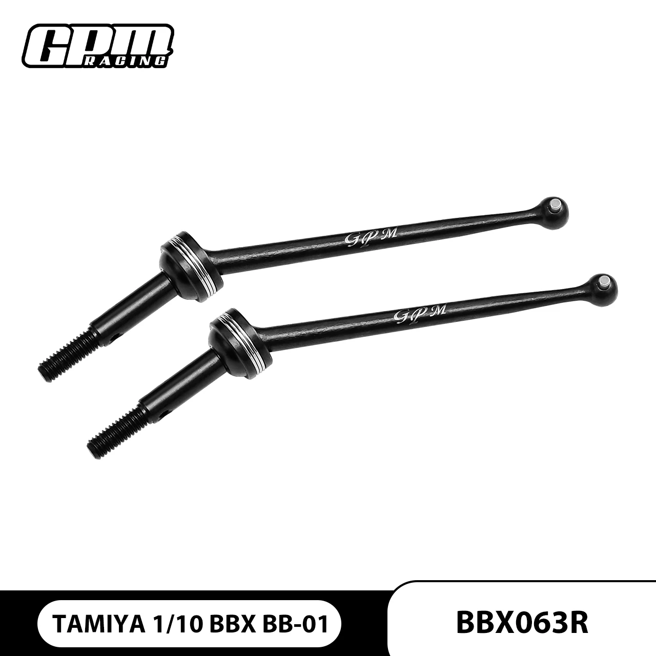GPM S2 Инструментальный стальной приводной вал CVD, утолщенный 63 мм для TAMIYA 1/10 BBX BB-01 22068
GPM S2 Инструментальный стальной приводной вал CVD, утолщенный 63 мм для TAMIYA 1/10 BBX BB-01 22068