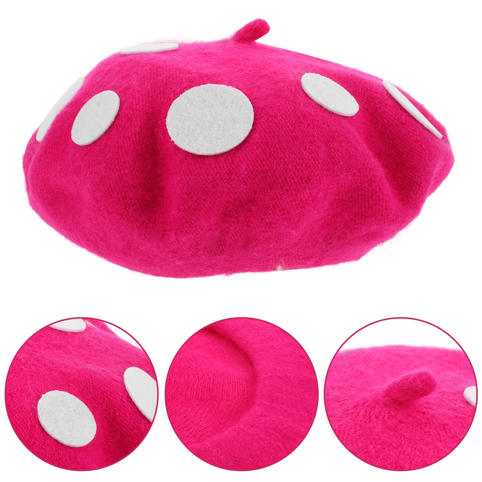 Mushroom Beret Headgear Kawaii Hats Halloween Cosplay Party Women Girls Decor Christmas Headband Wool Blend Elf Role
Mushroom Beret Headgear Kawaii Hats Halloween Cosplay Party Women Girls Decor Christmas Headband Wool Blend Elf Role