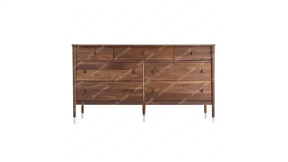 New Chinese modern six-chest cabinet solid wood black walnut storage drawer cabinet living room bedroom porch cabinet
New Chinese modern six-chest cabinet solid wood black walnut storage drawer cabinet living room bedroom porch cabinet