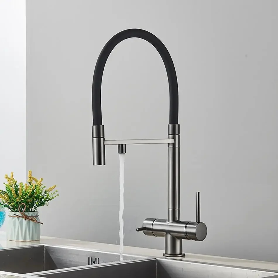 3in1 Kitchen Water Filter Faucet Dual Spout Pure Drinking Water Mixer Tap Rotation Water Purification Feature Taps Kitchen Crane
3in1 Kitchen Water Filter Faucet Dual Spout Pure Drinking Water Mixer Tap Rotation Water Purification Feature Taps Kitchen Crane