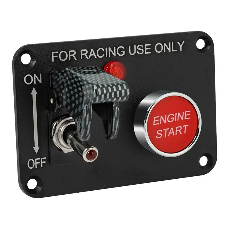 Racing Car Ignition Switch Panel Engine Start Push Button Red LED Carbon Fiber Toggle Switch Control Panel
Racing Car Ignition Switch Panel Engine Start Push Button Red LED Carbon Fiber Toggle Switch Control Panel