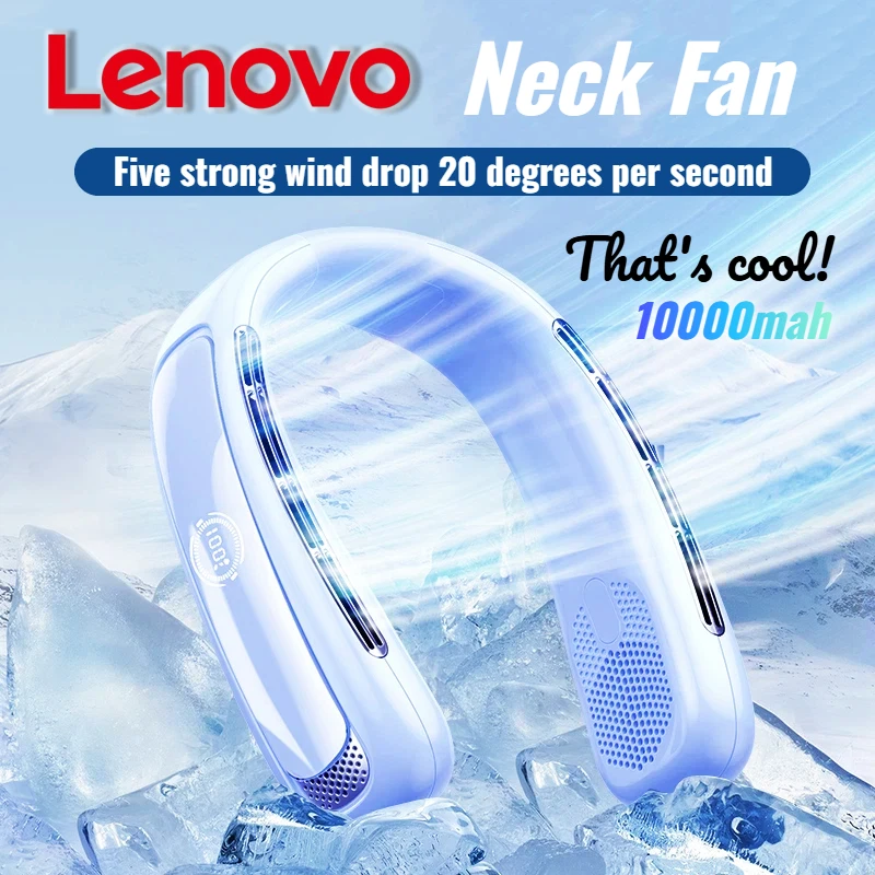 Lenovo Neck Cooling Fan Smart Digital Display USB Rechargeable Silent Air Conditioner Ventilador For Outdoor Travel Sports 2026
Lenovo Neck Cooling Fan Smart Digital Display USB Rechargeable Silent Air Conditioner Ventilador For Outdoor Travel Sports 2026