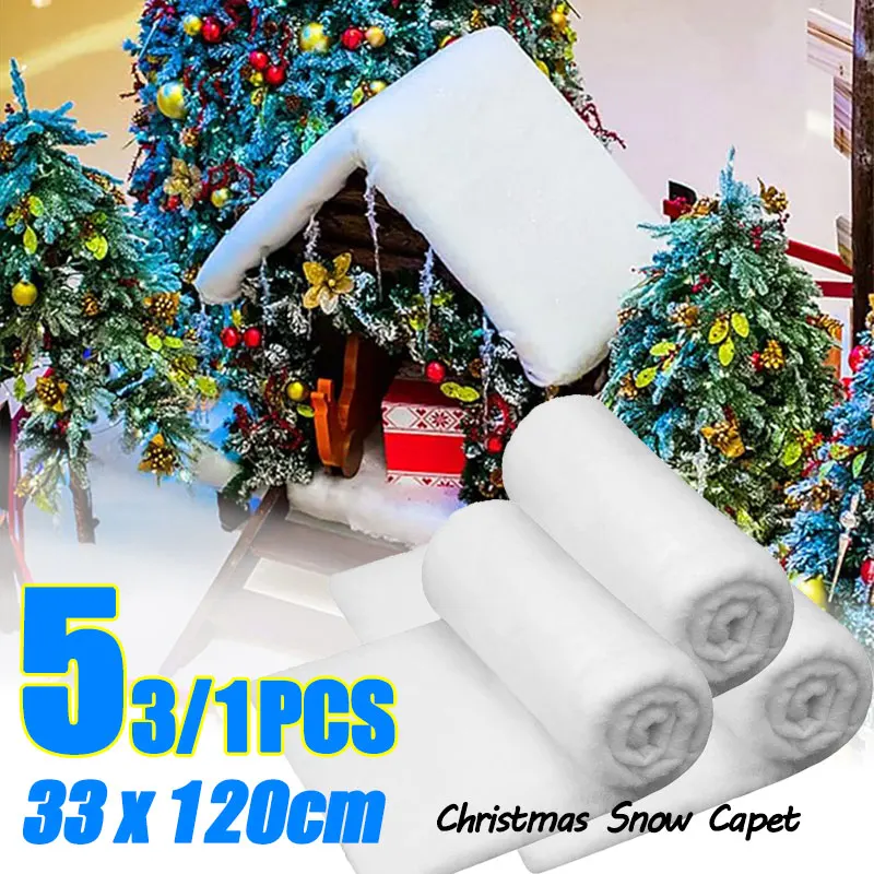 5/1PCS Artificial Christmas Fake Snow Cotton Carpet Fluffy Fiber Stuffing White Snow for Xmas Tree Ornament Christmas Decoration
5/1PCS Artificial Christmas Fake Snow Cotton Carpet Fluffy Fiber Stuffing White Snow for Xmas Tree Ornament Christmas Decoration