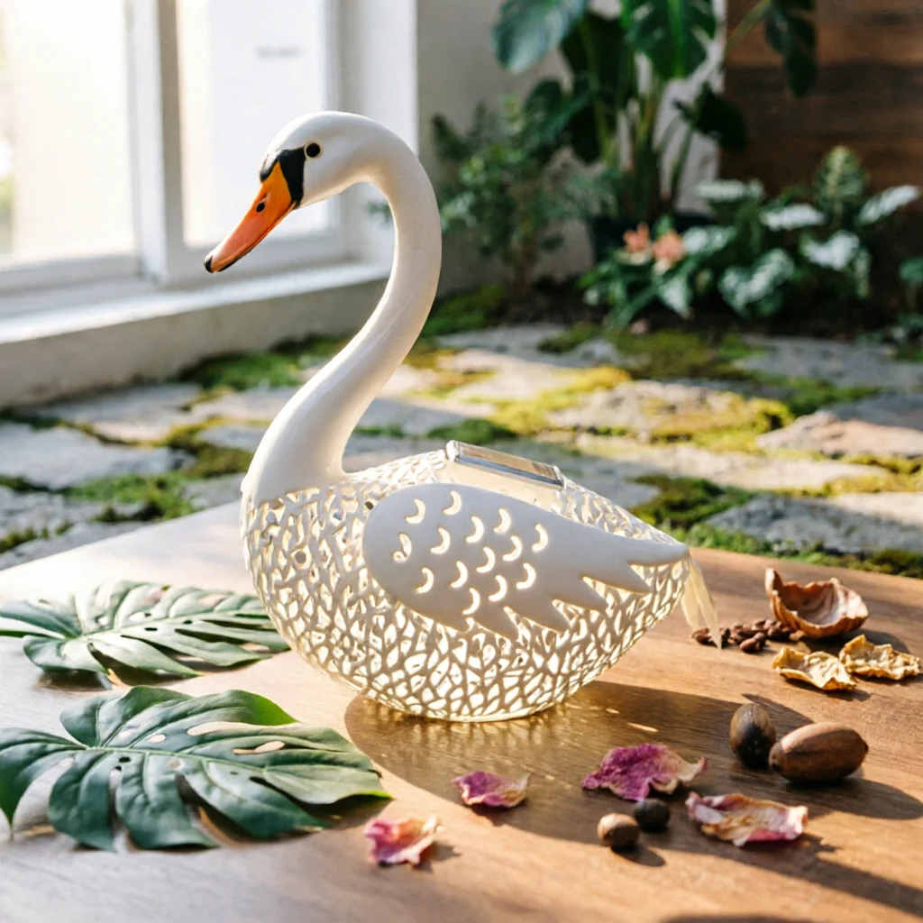2 Pieces Solar Swan Statue Waterproof Metal Swan Lawn Light No Wiring Needed Romantic Design for Patio
2 Pieces Solar Swan Statue Waterproof Metal Swan Lawn Light No Wiring Needed Romantic Design for Patio