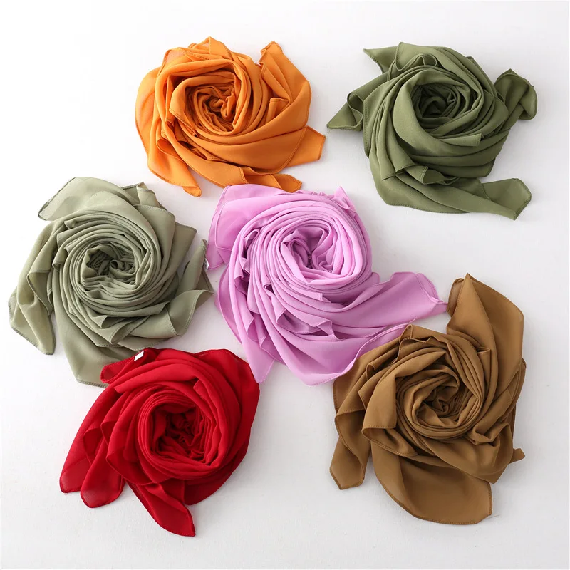 Fashion 110*110cm Solid Color Chiffon Square Head Scarf Women Head Wrap Shawl Scarves Foulard Hijab Neckerchief Bandana Turbante
Fashion 110*110cm Solid Color Chiffon Square Head Scarf Women Head Wrap Shawl Scarves Foulard Hijab Neckerchief Bandana Turbante