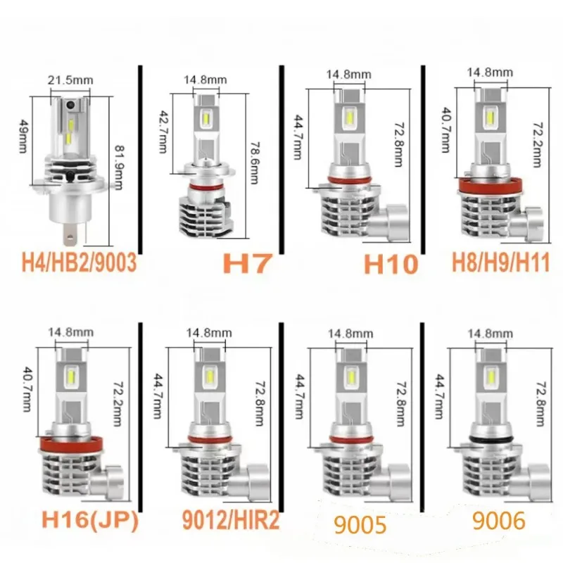 2Pcs H4 LED Headlight 30000LM Canbus Plug&Play High Low Beam Motorcycle Bulb H7 H11 H9 H8 9005 HB3 9006 HB4 6500K Car Lamp12V24V
2Pcs H4 LED Headlight 30000LM Canbus Plug&Play High Low Beam Motorcycle Bulb H7 H11 H9 H8 9005 HB3 9006 HB4 6500K Car Lamp12V24V