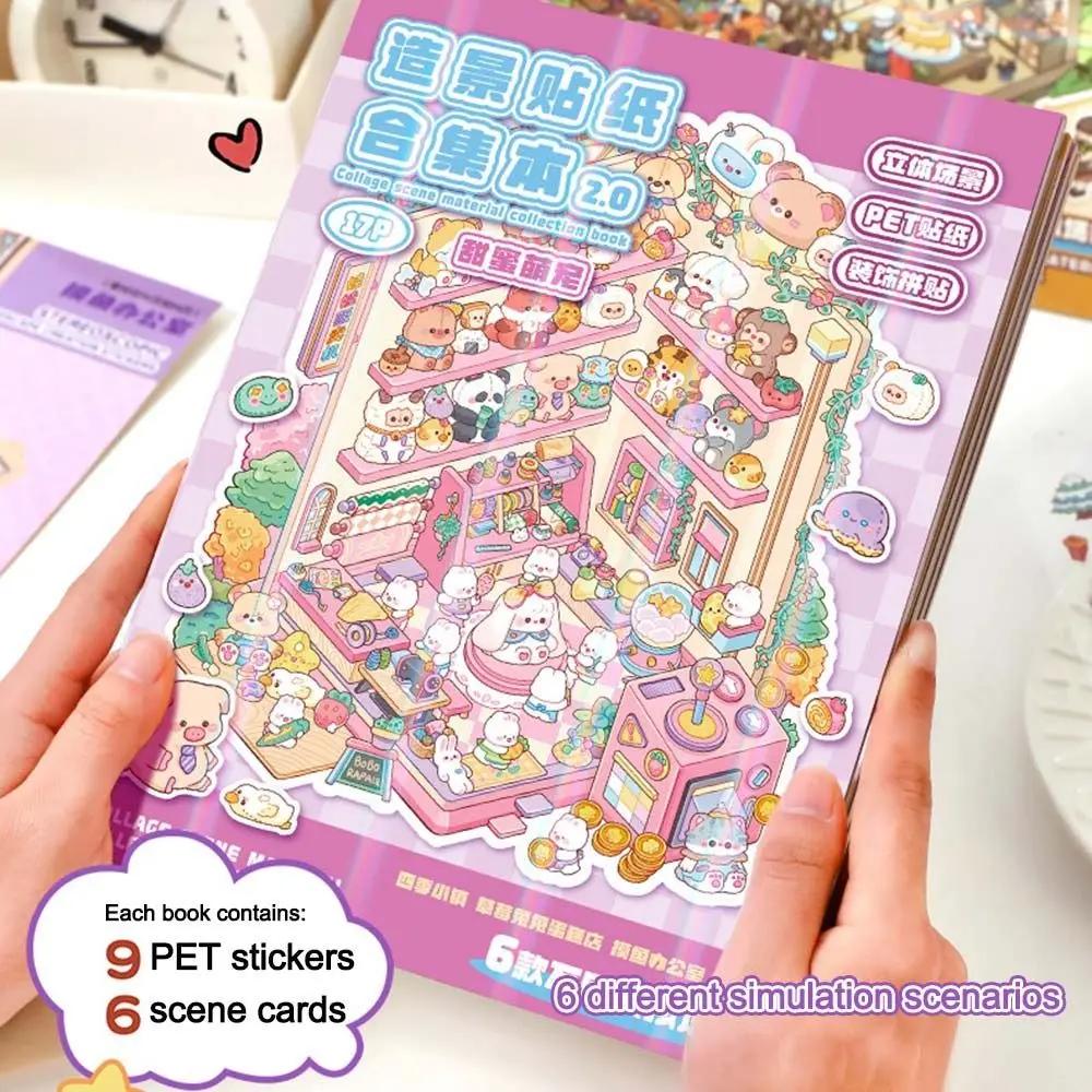 6Pcs New DIY Miniature Scene Collection Visual Stacking 3D Landscape Sticker Book Notebook Sticker Children Gift
6Pcs New DIY Miniature Scene Collection Visual Stacking 3D Landscape Sticker Book Notebook Sticker Children Gift