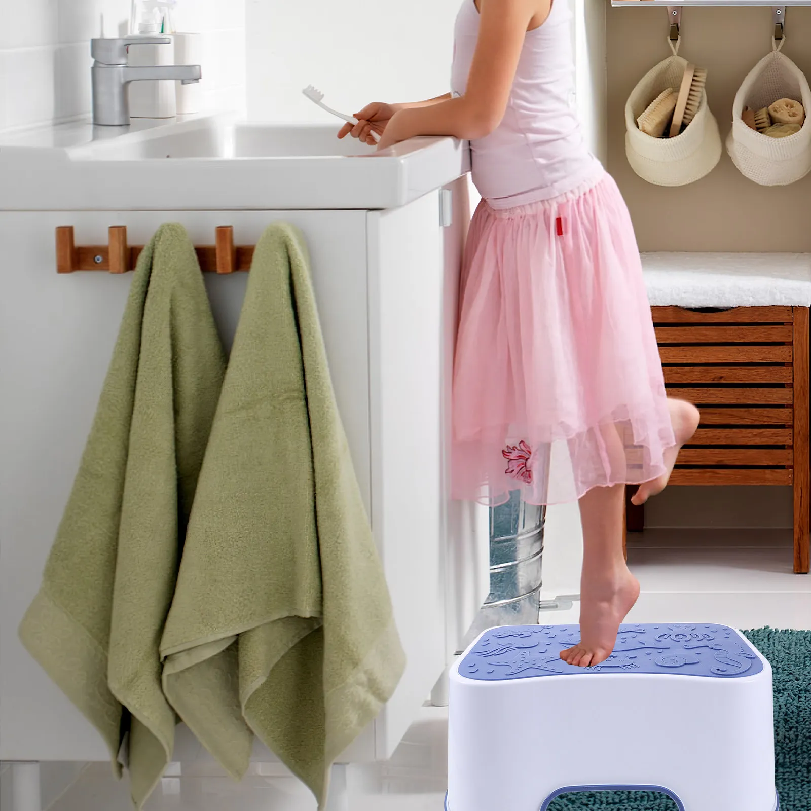 Sturdy PP Plastic Toilet Step Stool for Adults Compact Space Saving Bathroom Footstool Squatting Footstool for Comfortable
Sturdy PP Plastic Toilet Step Stool for Adults Compact Space Saving Bathroom Footstool Squatting Footstool for Comfortable