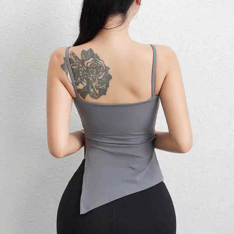Women's Solid Color Slim Vest Yoga Adjustable Wear Rope Fold Slim Casual Vest Fitness Vest Top
Women's Solid Color Slim Vest Yoga Adjustable Wear Rope Fold Slim Casual Vest Fitness Vest Top