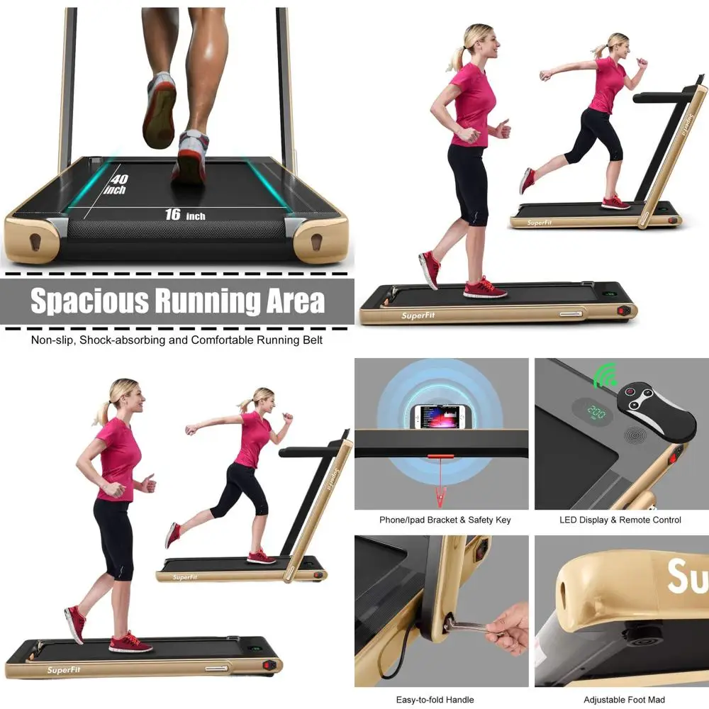 Compact 2.25HP Treadmill with Bluetooth LED Monitor, Smart App & Remote Control, Ideal for Small Spaces and Under Desk Use
Compact 2.25HP Treadmill with Bluetooth LED Monitor, Smart App & Remote Control, Ideal for Small Spaces and Under Desk Use