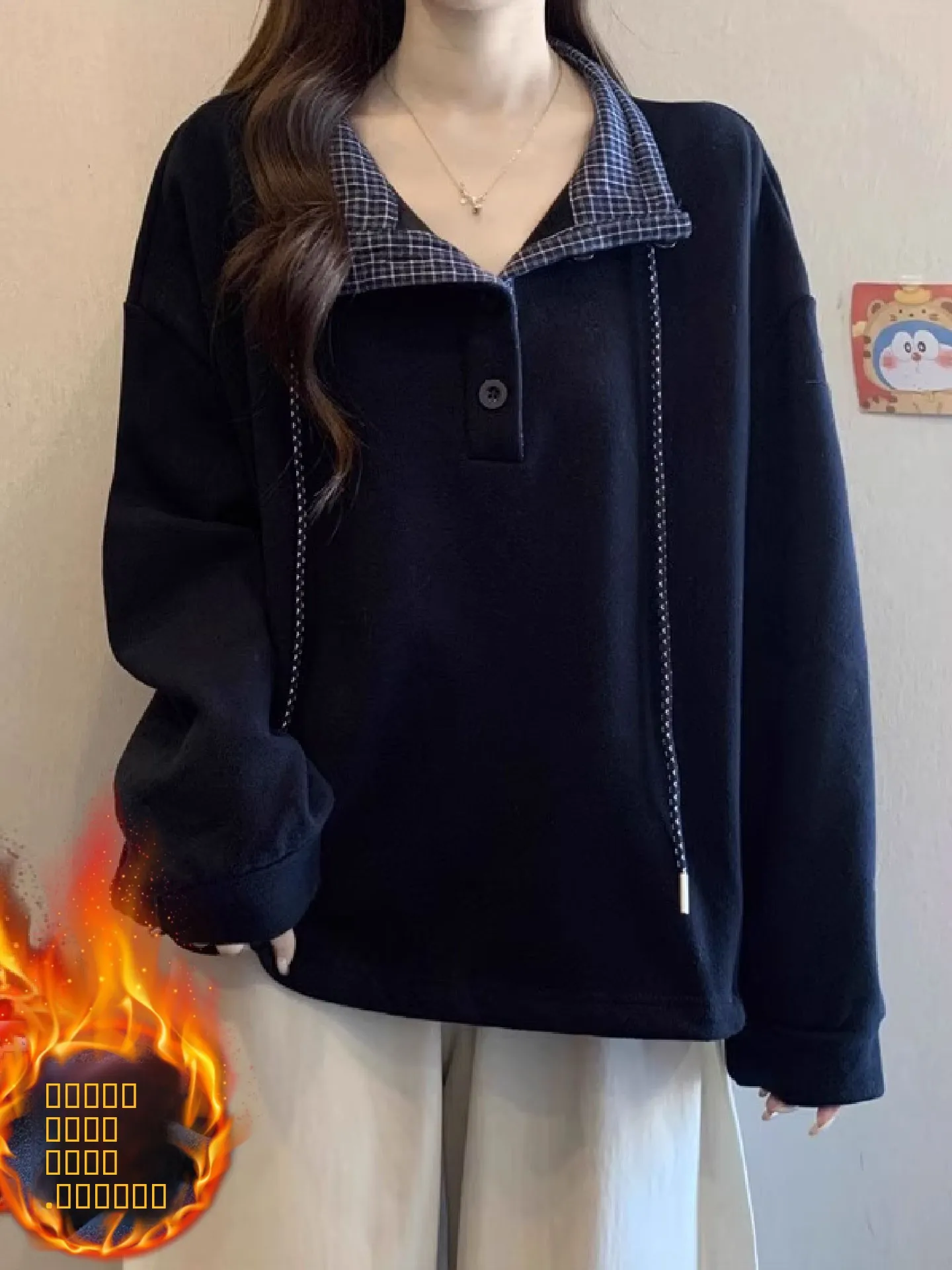 plus Size Women's Fce Lined Long Sve Hoodie Dstring Collar Sweatirt Korean Sle Regular Fit Winter Faion
plus Size Women's Fce Lined Long Sve Hoodie Dstring Collar Sweatirt Korean Sle Regular Fit Winter Faion