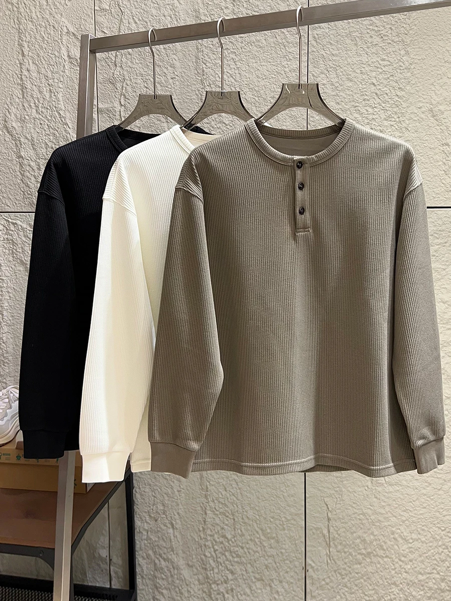 American Hardman Style Long Sleeve T-Shirt Men's Casual Pure Color Base Shirt Henry Collar Autumn Season Polyester Fiber
American Hardman Style Long Sleeve T-Shirt Men's Casual Pure Color Base Shirt Henry Collar Autumn Season Polyester Fiber