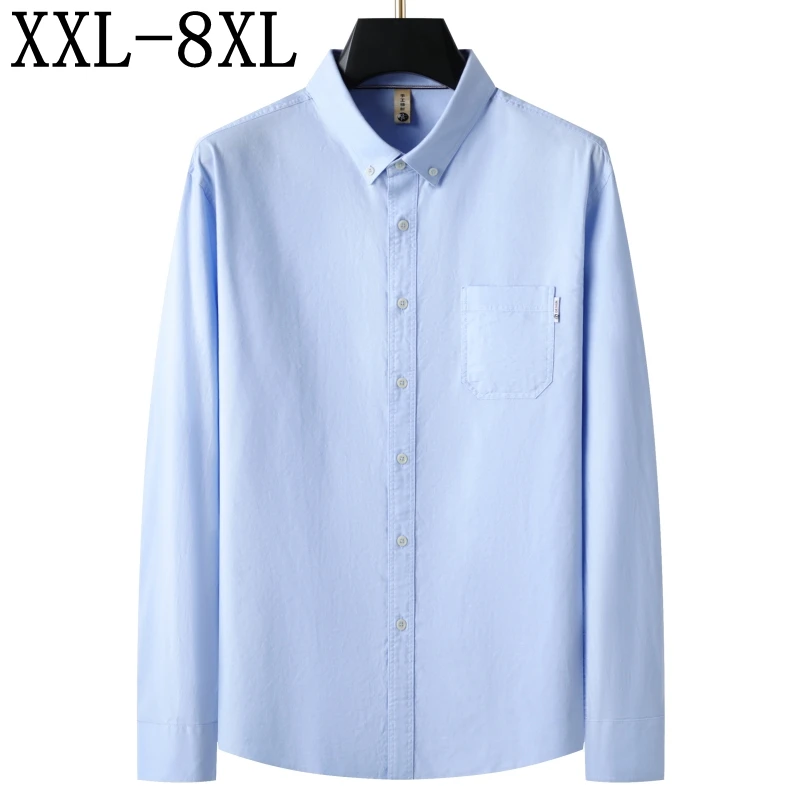 8XL 7XL 6XL 2025 New Autumn High End Luxury 100% Cotton Shirt Man Clothing Business Casual Mens Shirts Loose Lapel chemise homme
8XL 7XL 6XL 2025 New Autumn High End Luxury 100% Cotton Shirt Man Clothing Business Casual Mens Shirts Loose Lapel chemise homme