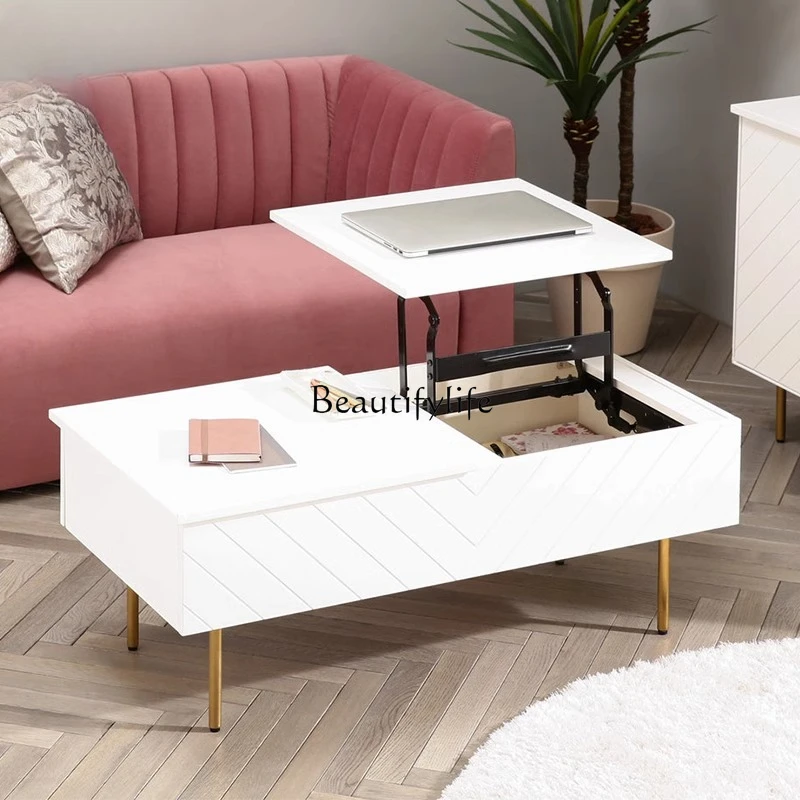 Simple cloud lift coffee table small apartment living room home light luxury multi-functional creativity
Simple cloud lift coffee table small apartment living room home light luxury multi-functional creativity