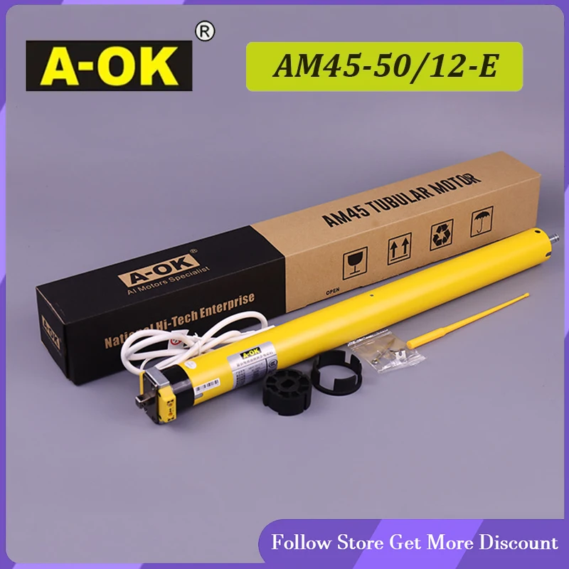A-OK Rolling Blinds Motor AM45 50/12 E,AC230V 50/60HZ,Rf433 Control 3 Wire Tubular Motor for Rolling Blinds/Canopy/Lift System
A-OK Rolling Blinds Motor AM45 50/12 E,AC230V 50/60HZ,Rf433 Control 3 Wire Tubular Motor for Rolling Blinds/Canopy/Lift System