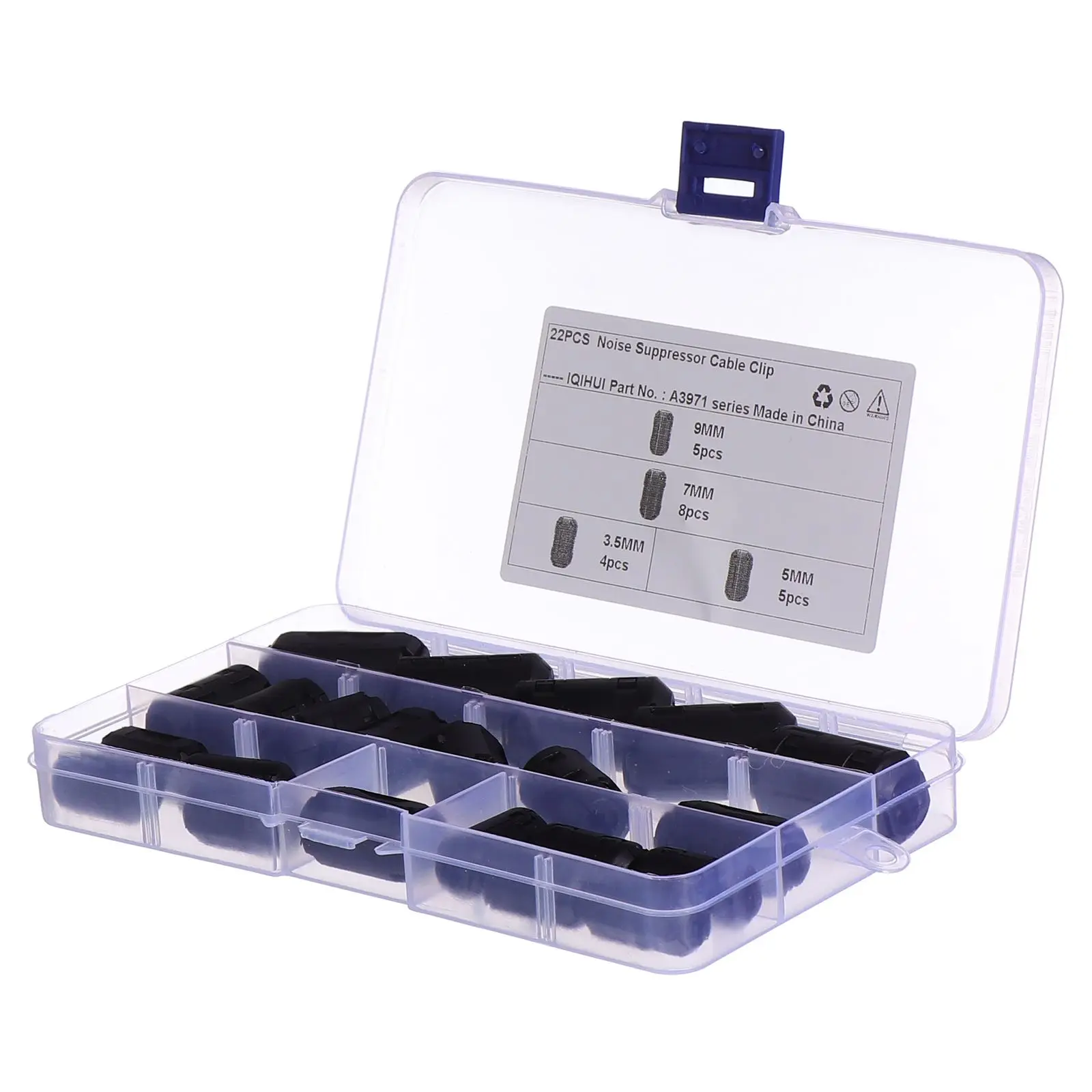 22pcs Anti-interference Magnetic Ring Core Mini Removable Ferrite Choke Cable Clip Noise Filter Suitable AC USB Mouse Keyboard
22pcs Anti-interference Magnetic Ring Core Mini Removable Ferrite Choke Cable Clip Noise Filter Suitable AC USB Mouse Keyboard