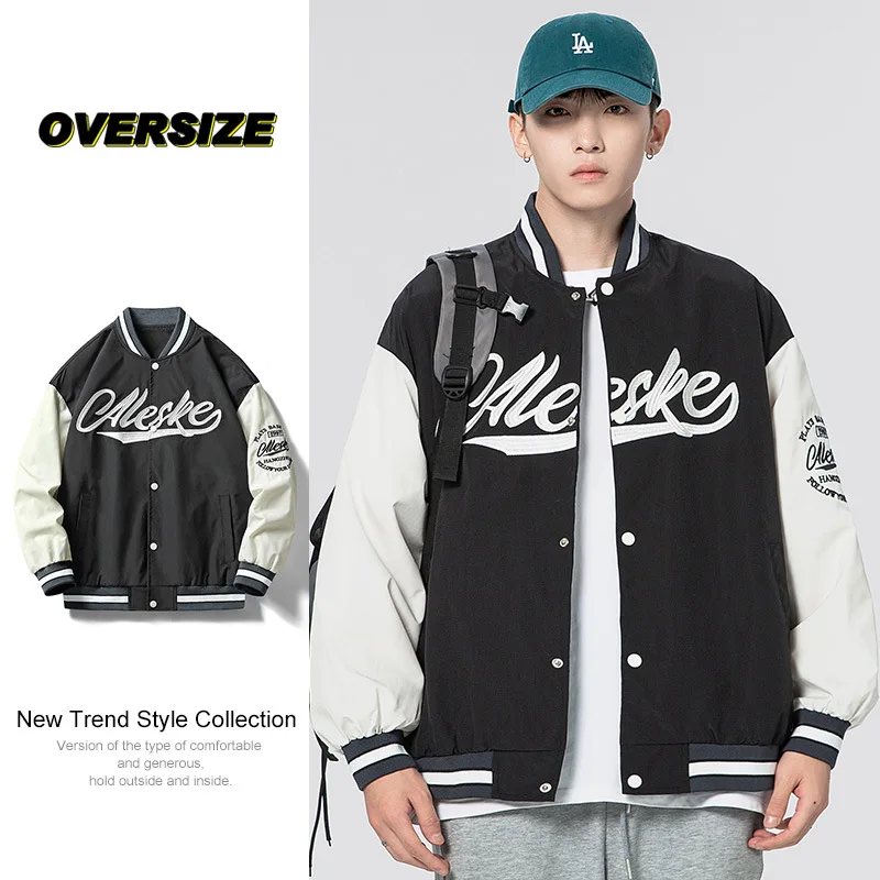 Loose Lapel Printing sports color-blocked long-sleeved tops baseball jacket warm couple simple coat personalized street jacket
Loose Lapel Printing sports color-blocked long-sleeved tops baseball jacket warm couple simple coat personalized street jacket