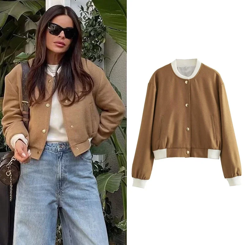 Fashion 2023 Women Bomber Jackets Female Chic Long Sleeve Casual Jackets Coats Ladies with Pockets O-Neck New Outerwear
Fashion 2023 Women Bomber Jackets Female Chic Long Sleeve Casual Jackets Coats Ladies with Pockets O-Neck New Outerwear