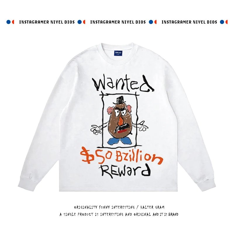 Long Sleeve Campus Style T-Shirt Unisex Student Printed Pattern Oversize Cotton Tee Youthful Creative Fun Print Daily Wear
Long Sleeve Campus Style T-Shirt Unisex Student Printed Pattern Oversize Cotton Tee Youthful Creative Fun Print Daily Wear
