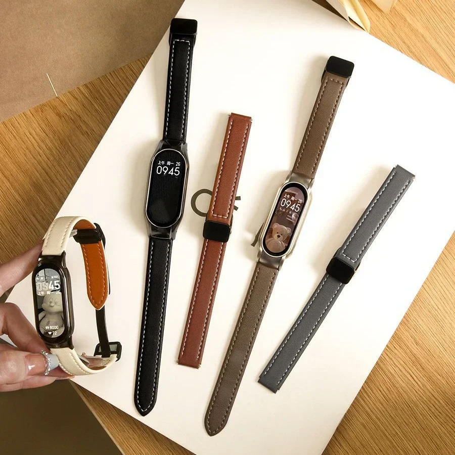 Stainless Steel Metal Strap For Xiaomi Band 8 Magnetic Buckle Leather Bracelet For Miband 8 Correa Release Replacement Wristband
Stainless Steel Metal Strap For Xiaomi Band 8 Magnetic Buckle Leather Bracelet For Miband 8 Correa Release Replacement Wristband