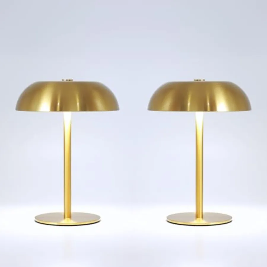 2 Pack Cordl Mushroom Table Lamp with 5200mAh Rechargeable Battery, Portable LED Night Light with Stepl Dimming, 3 Color Modes
2 Pack Cordl Mushroom Table Lamp with 5200mAh Rechargeable Battery, Portable LED Night Light with Stepl Dimming, 3 Color Modes