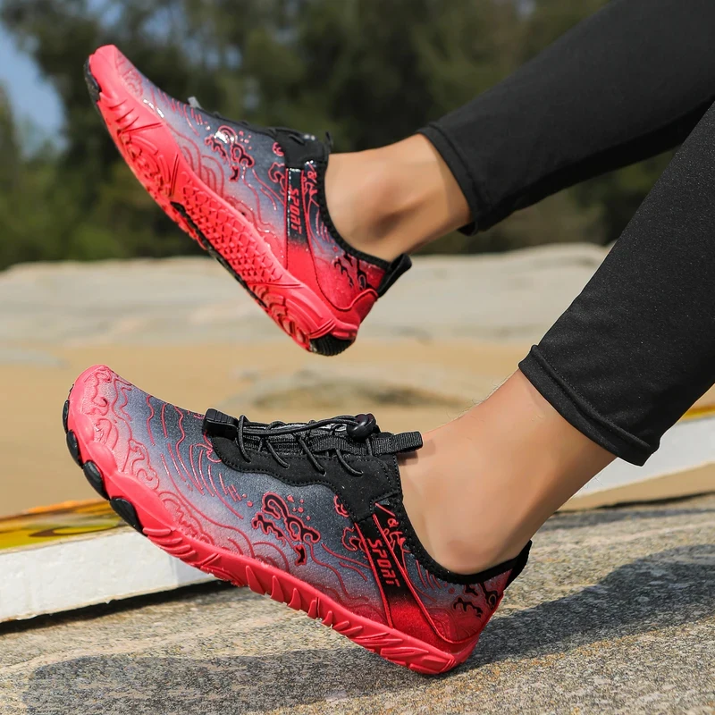Black Red Water Shoes Men Women Quick Dry Anti-Slip Barefoot Aqua Shoes for Beach Swim Wading
Black Red Water Shoes Men Women Quick Dry Anti-Slip Barefoot Aqua Shoes for Beach Swim Wading
