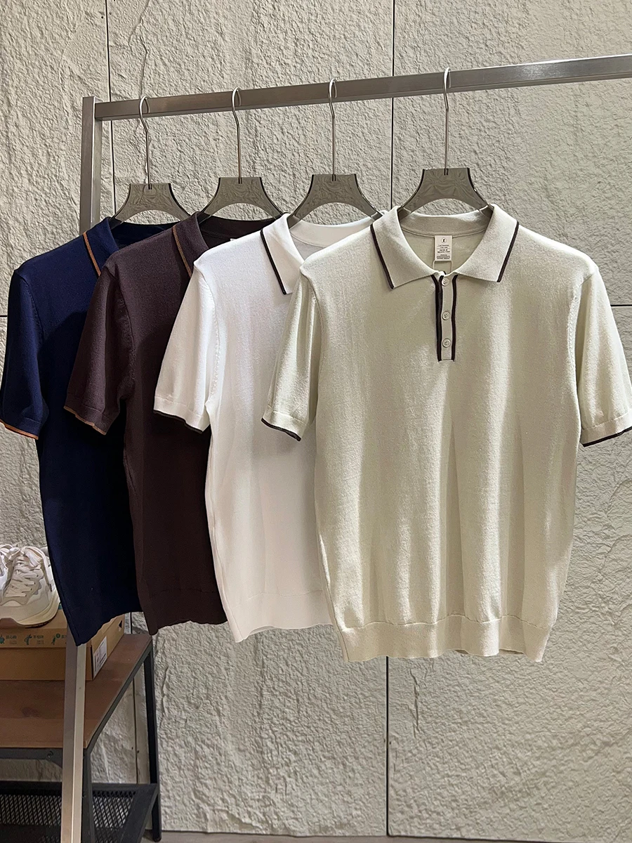 High-End Color Block Shirt Men's Casual Short Sleeve Breathable Comfortable Spring Summer Business Leisure T-Shirt
High-End Color Block Shirt Men's Casual Short Sleeve Breathable Comfortable Spring Summer Business Leisure T-Shirt