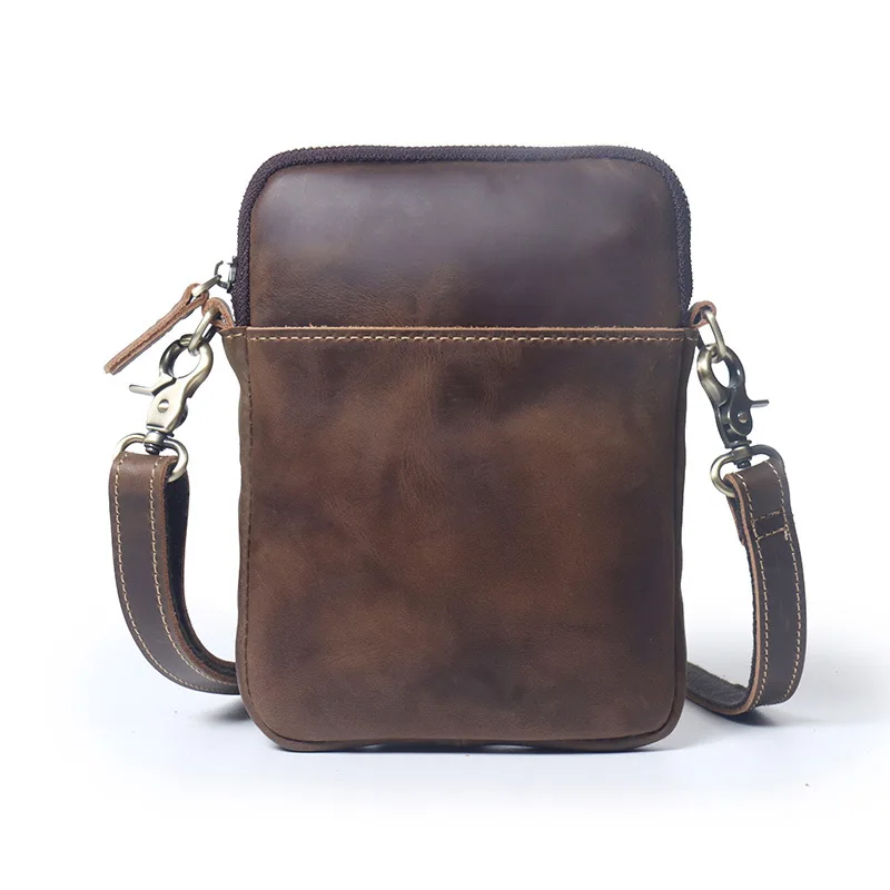 Retro Genuine Leather Men Shoulder Bag Crazy Horse Leather Casual Vertical Crossbody Bag Large Capacity Cowhide Sling Bag
Retro Genuine Leather Men Shoulder Bag Crazy Horse Leather Casual Vertical Crossbody Bag Large Capacity Cowhide Sling Bag