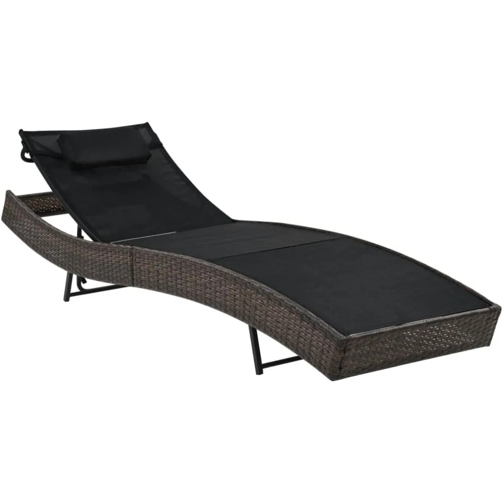 Sun Lounger,Outdoor Patio Chaise Lounge Chair, Elegant Reclining Adjustable Pool Rattan Chaise Lounge Chair with Cushion with Pi 
Sun Lounger,Outdoor Patio Chaise Lounge Chair, Elegant Reclining Adjustable Pool Rattan Chaise Lounge Chair with Cushion with Pi