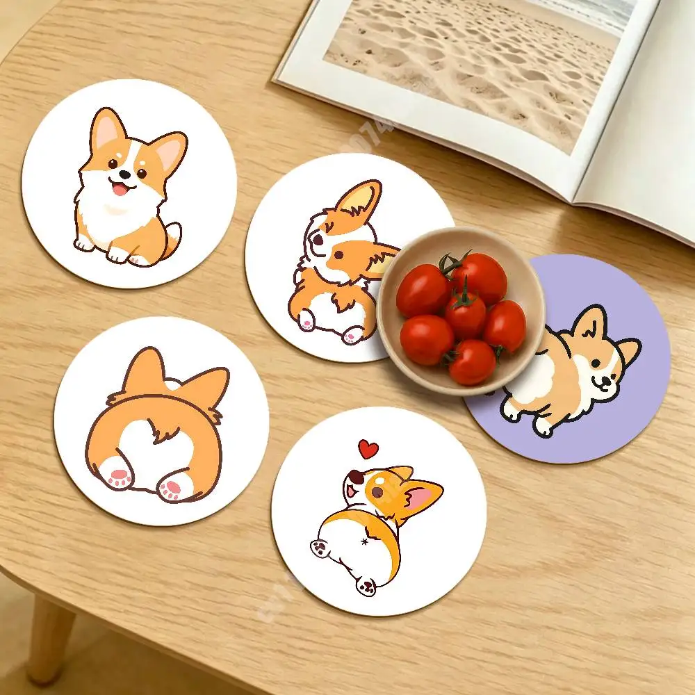 Corgi Dog Cute Puppy Butt Round Coaster for Drink Cup Modern Workspace Touch Sustainable Lifestyle Decor
Corgi Dog Cute Puppy Butt Round Coaster for Drink Cup Modern Workspace Touch Sustainable Lifestyle Decor