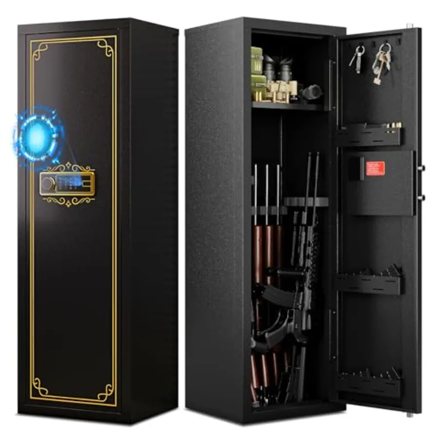 10-15 Biometric Gun Safe for Rifles and Pistols Fingerprint Rifle Safes for Home Large Gun Cabinet for Rifle with Optics or Sho
10-15 Biometric Gun Safe for Rifles and Pistols Fingerprint Rifle Safes for Home Large Gun Cabinet for Rifle with Optics or Sho