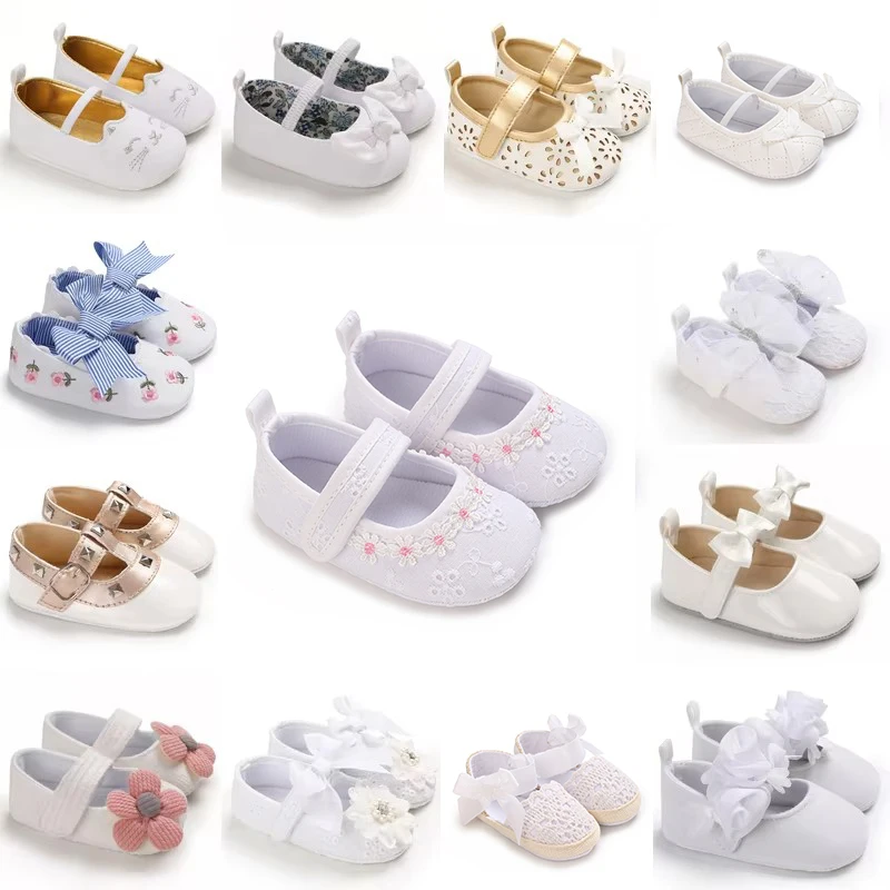 Newborn Baby white baptism Princess flat shoes Boy Girl Lovely comfortable casual shoes 0-18 months baby walking shoes
Newborn Baby white baptism Princess flat shoes Boy Girl Lovely comfortable casual shoes 0-18 months baby walking shoes