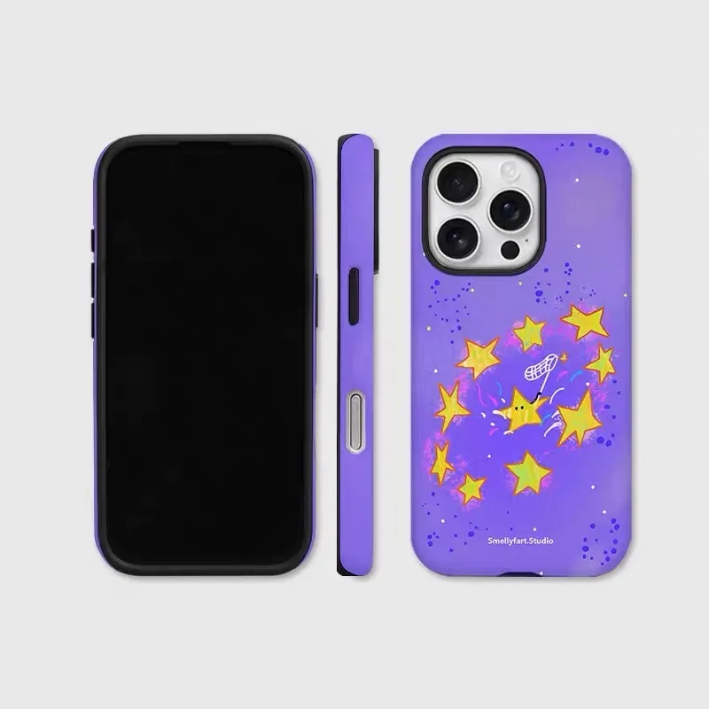 Purple Stars As Companions Cartoon Phone Case for IPHONE 16 15 PRO MAX 14 13 12 11 XR Acrylic TPU Two in One Mobile Phone Cases
Purple Stars As Companions Cartoon Phone Case for IPHONE 16 15 PRO MAX 14 13 12 11 XR Acrylic TPU Two in One Mobile Phone Cases