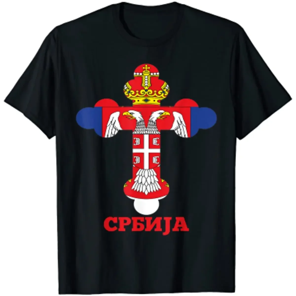 Serbia Flag for Serbs Pravoslavni Krst Srbin Men T-Shirt Short Sleeve Casual Cotton O-Neck Summer T Shirt
Serbia Flag for Serbs Pravoslavni Krst Srbin Men T-Shirt Short Sleeve Casual Cotton O-Neck Summer T Shirt