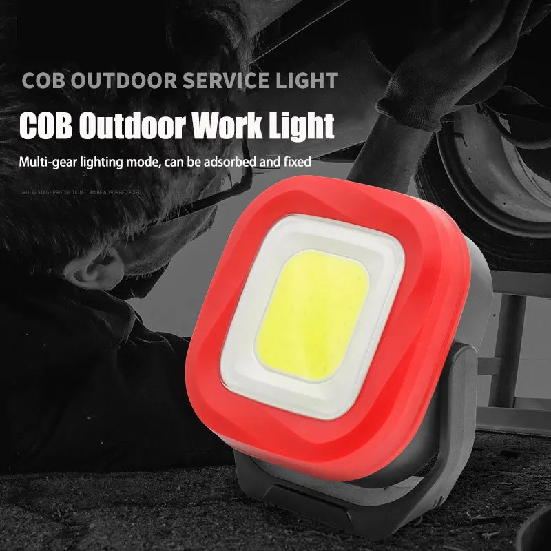 COB LED Emergency Work Light Portable Flashlight 4 Lighting Modes 2400mAh Rechargeable Outdoor Waterproof Tent Lamp With Magneti
COB LED Emergency Work Light Portable Flashlight 4 Lighting Modes 2400mAh Rechargeable Outdoor Waterproof Tent Lamp With Magneti