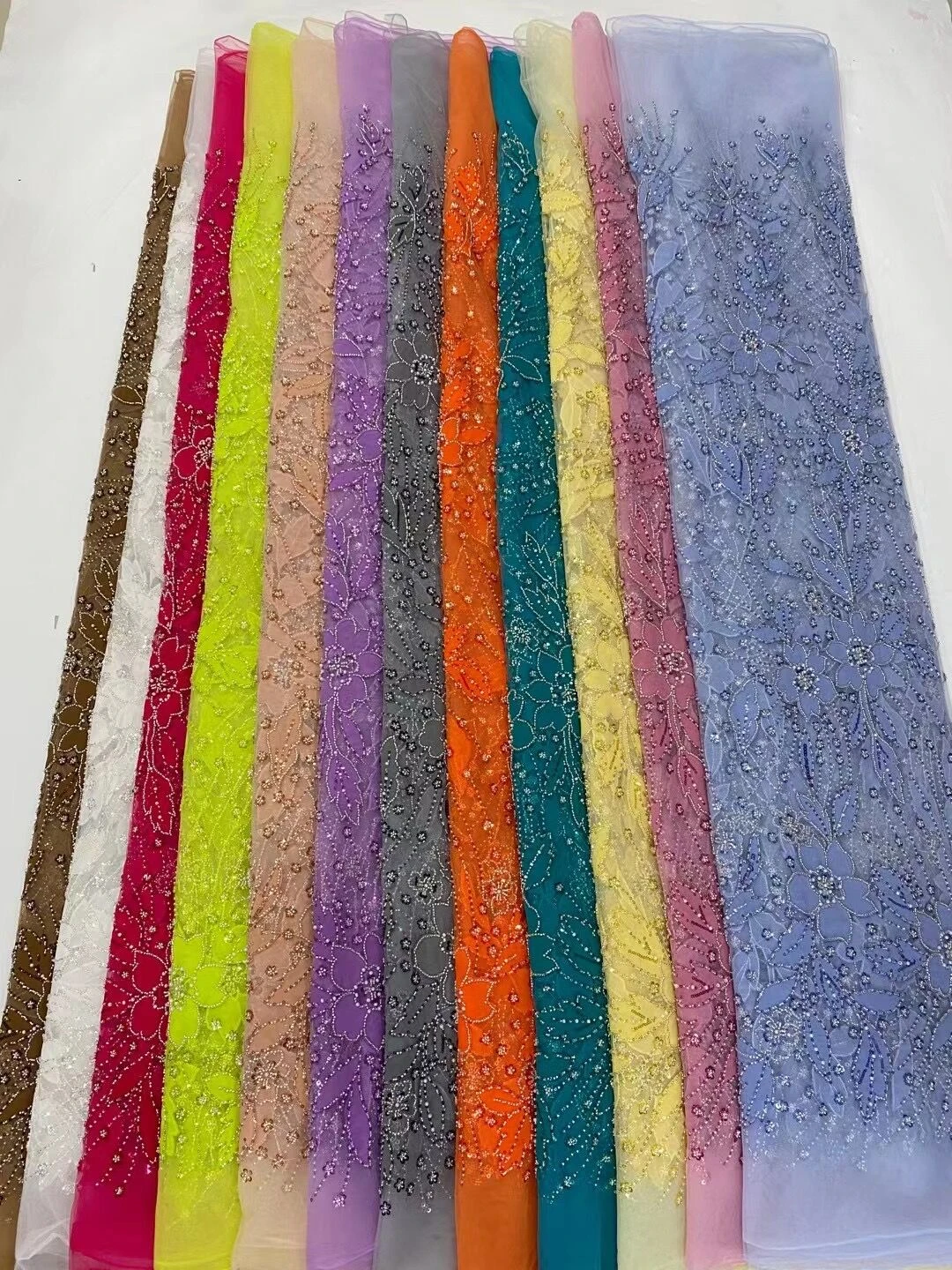 African & French Lace Fabric Per Meter,5Yard Pink Mesh Tulle Fabrics With Sequin & Beaded, Suitable For Wedding Dresses Design
African & French Lace Fabric Per Meter,5Yard Pink Mesh Tulle Fabrics With Sequin & Beaded, Suitable For Wedding Dresses Design